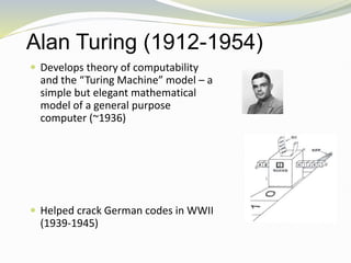 Alan Turing Computer Model Graph History of Computer (Evolution in Computern).ppt