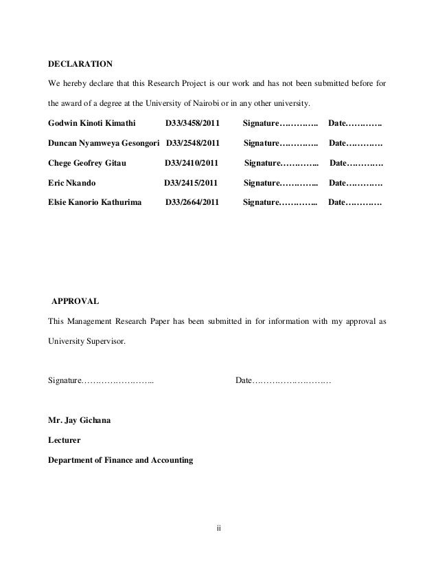 Project management term paper