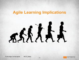 Agile Learning Implications




To the Agile, Go the Spoils   #CLO_Agility
                                             15
 