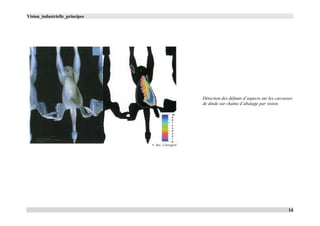 Vision_industrielle_principes
14
Détection des défauts d’aspects sur les carcasses
de dinde sur chaîne d’abatage par vision.
 