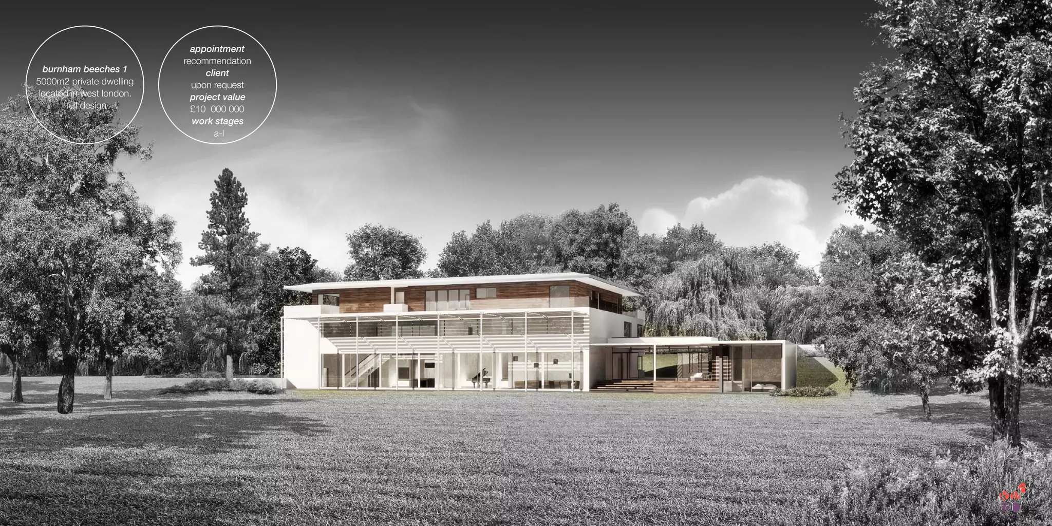 burnham beeches 1
5000m2 private dwelling
located in west london.
full design
appointment
recommendation
client
upon request
project value
£10 000 000
work stages
a-l
 