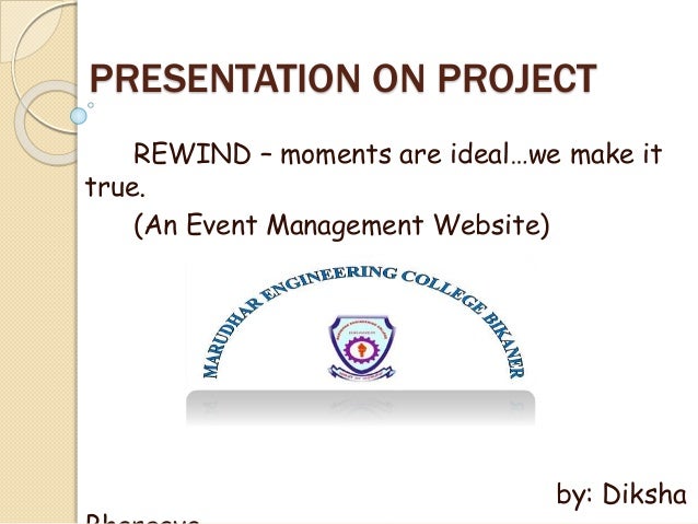 project report presentation