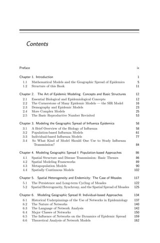 The Geographic Spread of Infectious Diseases Models and Applications ...