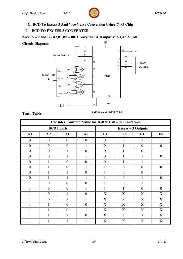 343logic-design-lab-manual-10 esl38-3rd-sem-2011 bcd to excess 3 logic diagram 