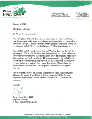 ProResp Reference Letter