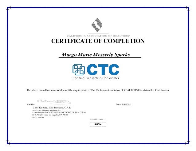 Ctc Certification