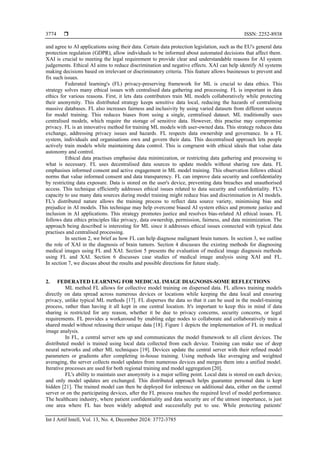 Impact of federated learning and explainable artificial intelligence ...