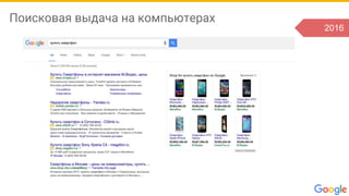 Поисковая выдача на компьютерах
2016
 