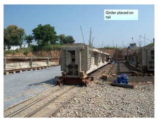 Girder placed on
         rail




NICMAR
 