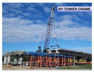 BY TOWER CRANE




NICMAR
 