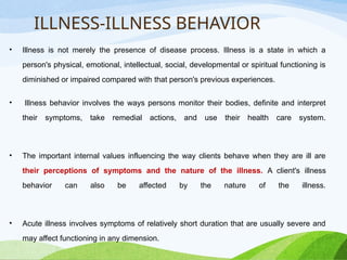 Introduction to Health and Illness by Mrs. Julie Kisku | PPTX