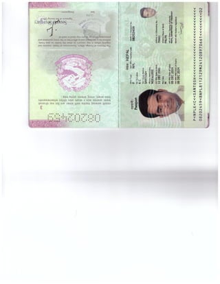Santosh Passport Copy