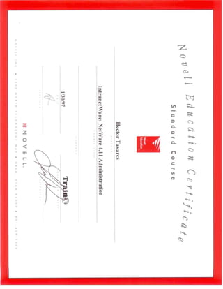 Novell Certifications