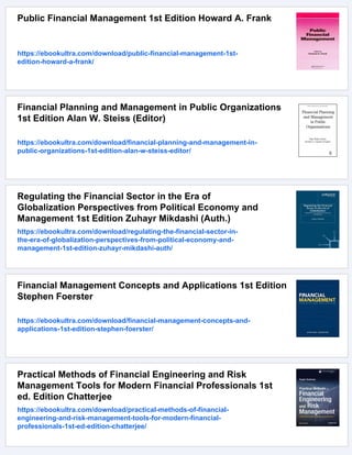 Financial Management in the Public Sector Tools Applications and Cases ...