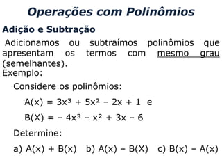 aula sobre polinomios matematica basica1 | PPT