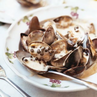 Clams With Dijon Caper Sauce 300