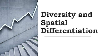 Diversity and
Spatial
Differentiation
 