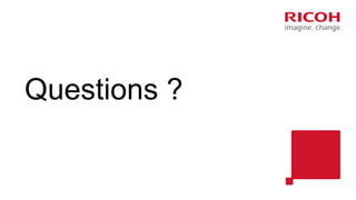 Questions ?
 