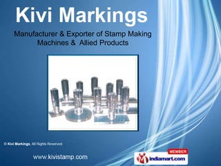 Manufacturer & Exporter of Stamp Making
      Machines & Allied Products
 