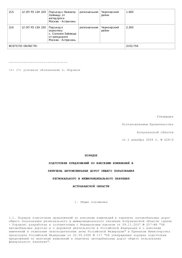 Единый реестр автомобильных дорог