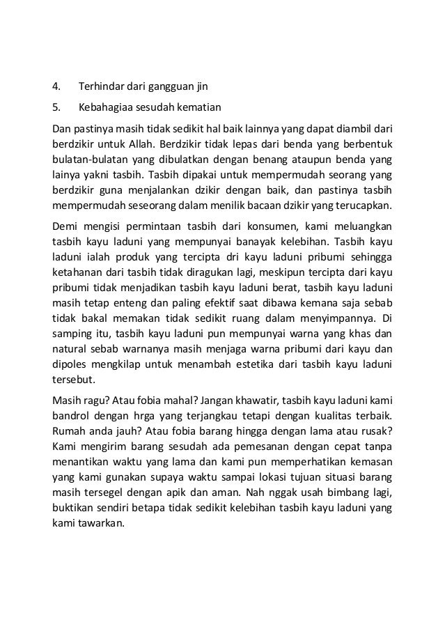 Promo Tasbih Kayu Bidara Diskon