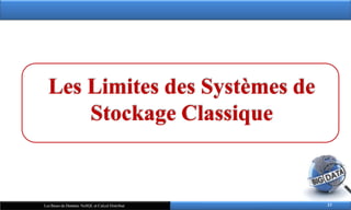 Les Limites des Systèmes de
Stockage Classique
23
Les Bases de Données NoSQL et Calcul Distribué
 