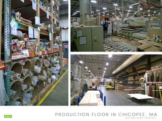 P R O D UC TI O N F L O O R I N C H I C O P E E , M A
EAST COAST PLANT | 75,000 SQ.FT.
 