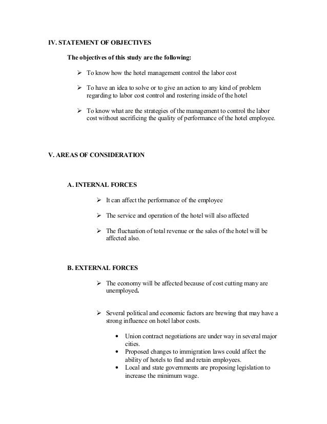 How to make objectives in case study image