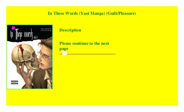 In These Words Yaoi Manga Guilt Pleasure Read P D F