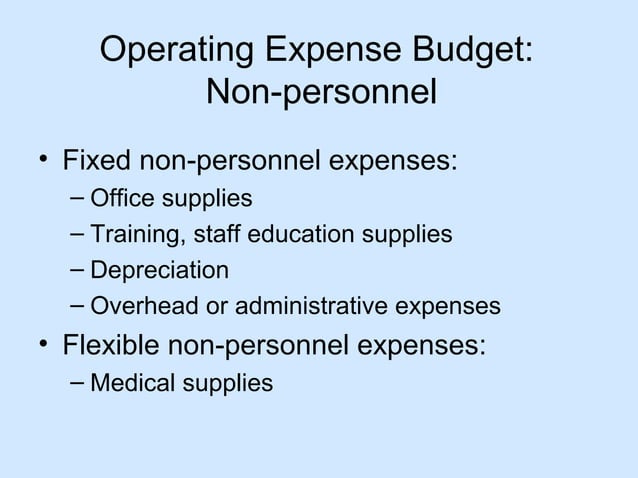 Nursing Unit Budget Reports