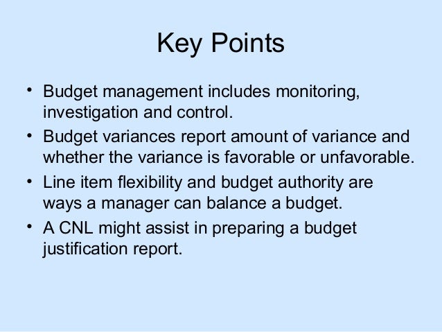 Nursing Unit Budget Variance