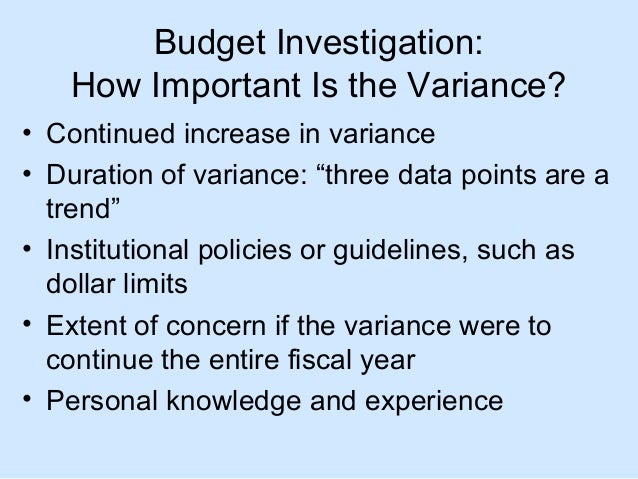 Nursing Unit Budget Variance