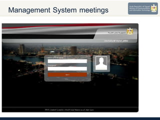 Management System meetings
 
