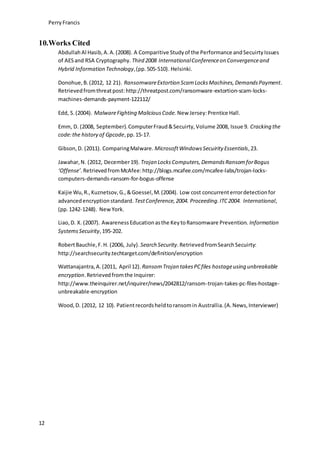 Ransomware The Rise of GP Code | DOCX | Operating Systems | Computer ...