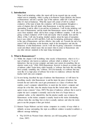 Ransomware The Rise of GP Code | DOCX | Operating Systems | Computer ...