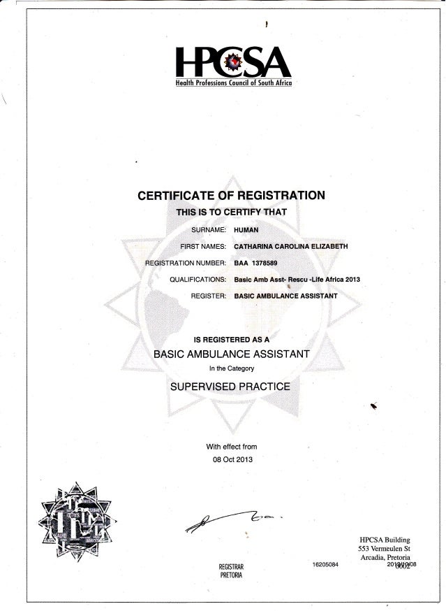 How Do I Get My Hpcsa Certificate Online