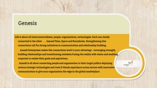 Anaadi Credentials