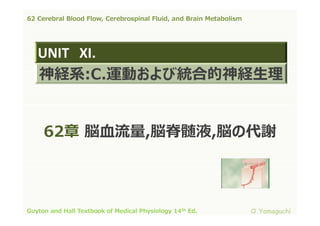62 cerebral blood flow,cerebrospinal fluid,and brain metabolism | PDF