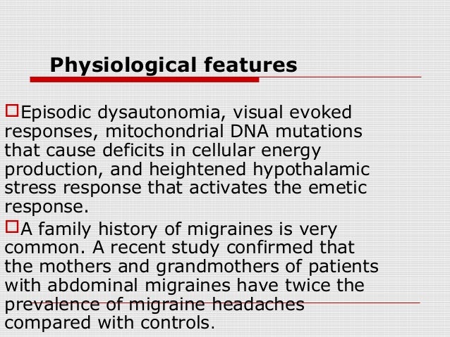 Cyproheptadine And Abdominal Migraines