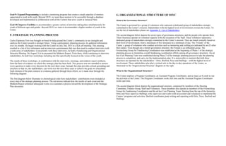 Goal 9: Expand Programming to include a mentoring program that creates a steady pipeline of mentors
capacitated to work with youth. Beyond 2019, we want these mentors to be accessible through a database
developed and implemented in collaboration with all the Centers that serve youth in Jamaica Plain.
Goal 10: Improve Facilities to accommodate a greater variety of activities taking place simultaneously for
youth of different ages and gender. Beyond 2019, we want to accommodate a higher number of youth at the
Center.
F. STRATEGIC PLANNING PROCESS
Carlos Espinoza-Toro was brought on board to help ground the Center’s community in our strengths and
catalyze the Center towards a stronger future. Using a participatory planning process, he gathered information
over six months. He began working with the Center on July 2nd, 2015 in a kick off meeting. This meeting
resulted in a list of key informants and an interview questionnaire that was then used to conduct interviews with
a wide array of stakeholders. Concurrently with these interviews, he held a Fundraising and Organizational
Structure Meeting. On August 31st he presented the Midterm Report. From there, while continuing to interview
stakeholders, he held four workshops including one that specifically focused on the voices of the youth.
The results of these workshops, in combination with the interviews, meetings, and midterm report synthesis,
form the basis of evidence on which this strategic plan has been built. This process was not intended to answer
every question or make every decision for the next three years. Instead, this plan provides critical grounding and
structure so that we, the stakeholders, can work over the next three years to achieve the goals we articulated.
Each element of the plan connects to evidence gathered through these efforts, as is made clear through the
following diagram.
The first diagram below illustrates in chronological order how stakeholders’ contributions were included at
every step of the strategic planning process. The red arrows indicate how the results of each event and the
Midterm Report informed subsequent events in a cumulative process toward the development of the Strategic
Plan document.
G. ORGANIZATIONAL STRUCTURE OF SSYC
What is the Governance Structure?
The Center is governed by a group of volunteers who represent a dedicated group of stakeholders strongly
committed to the Center’s mission. Stakeholders with the highest level of involvement oversee the Center. To
see the list of stakeholders please see Appendix E: List of Stakeholders.
The second diagram below depicts the seven types of governance structures, and the people who operate them.
These structures operate on volunteer capacity with the exception of the Staff. These volunteers represent a
dedicated group of stakeholders strongly committed to the Center’s mission. They are listed vertically based on
their level of involvement, from a maximum of five structures to a minimum of one. The ‘Friends’ of the
Center, a group of volunteers who conduct activities such as mentoring and crafting are indicated by an (F) after
their names. Even though not a formal governance structure, the Friends is an influential group. The
Overarching Group for Fundraising Coordination was established at the beginning of Phase 1 of the strategic
planning process to streamline overall fundraising coordination efforts among all governance structures. An ad
hoc Core Planning Team was established during Phase 2 of the strategic planning process to take the planning
process to completion, and carry out the implementation plan. It is noteworthy to mention that both these
structures are operated by the stakeholders – Ortiz, Burford, Noce and Stallings – with the highest level of
involvement. These stakeholders also play a critical role in the day-to-day operations of the Center, as
illustrated on the ‘Organizational Structure’ diagram on the right.
What is the Organizational Structure?
The Center employs a Program Coordinator, an Assistant Program Coordinator, and as many as 8 youth to run
the activities at the Center. The Program Coordinator works full time and the Assistant Program Coordinator
works part time.
The second diagram below depicts the organizational structure, composed by members of the Steering
Committee, Finance Group, Staff and Volunteers. These members also operate as members of the Overarching
Group for Fundraising Coordination and the ad hoc Core Planning Team. Starting from the top of the hierarchy,
Ortiz and Noce supervise Stallings, who supervises and works with an assistant and volunteers to implement the
Centers’ programs and activities. Burford coordinates grant writing and reporting with Ortiz, Noce, Burford and
Stallings.
Org Graphic Link
 