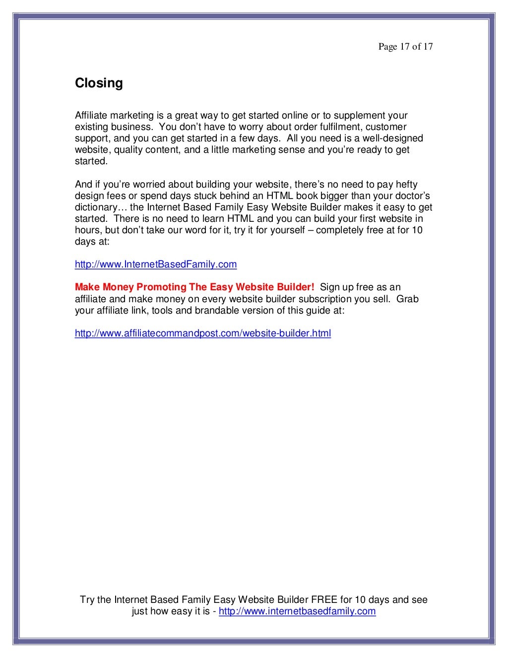 Affiliate marketing guide