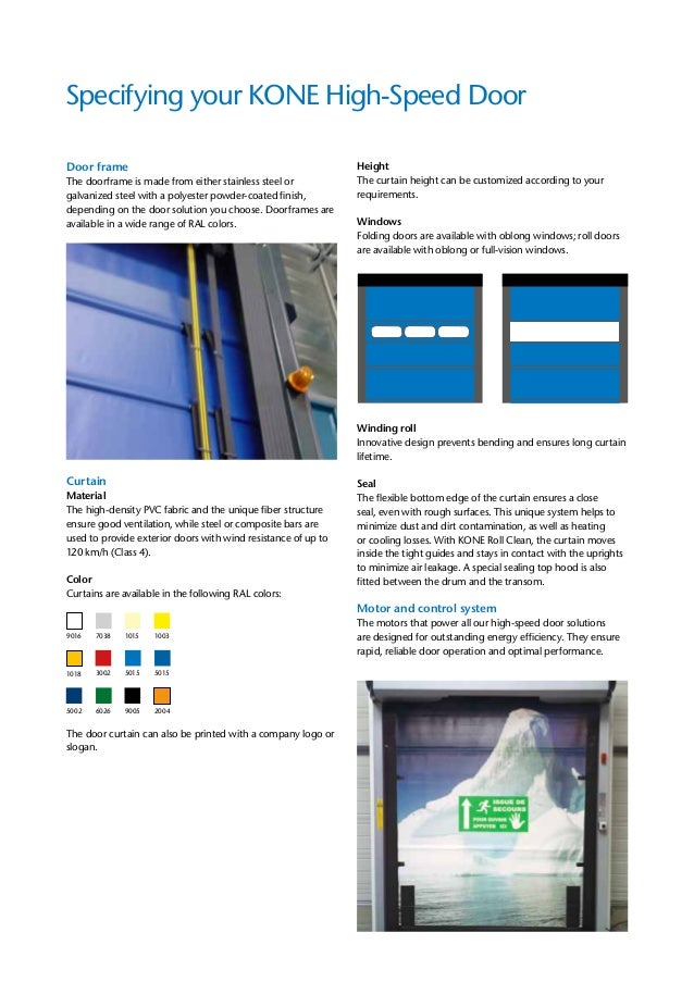 Kone High Speed Doors