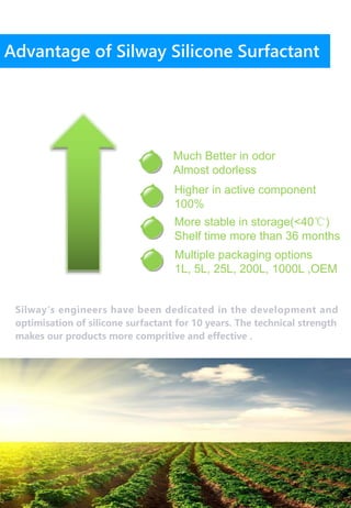 silway-agricultrial silicone surfactant | PDF