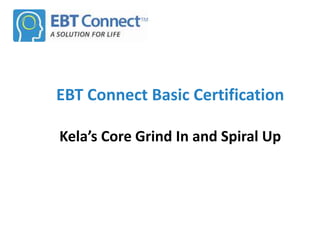 EBT Connect Basic Certification
Kela’s Core Grind In and Spiral Up
 