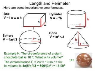 6 2nd degree word problem, areas and volumes-xc | PPTX