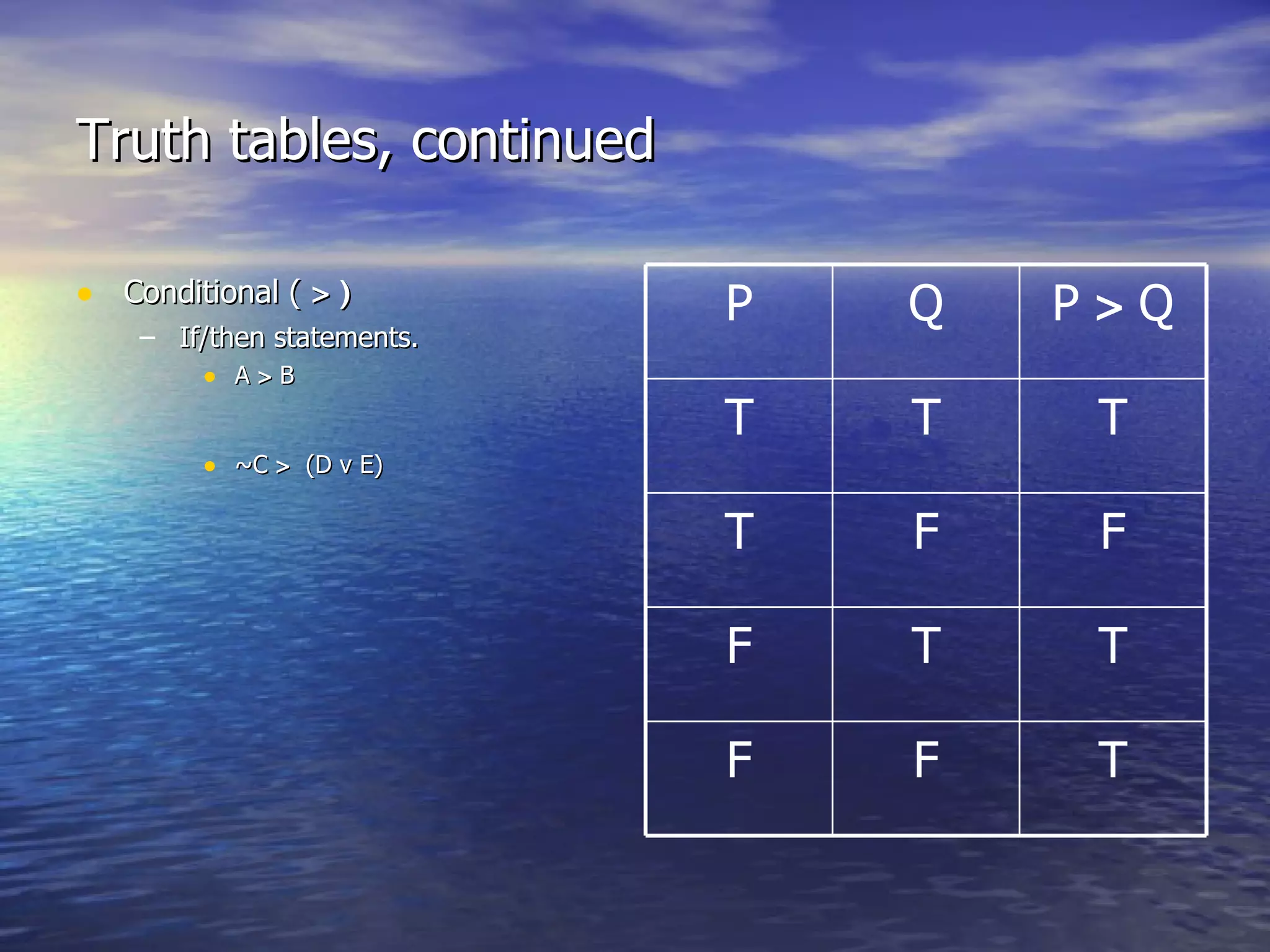 6 2 Truth Functions PPT 6 2 truth functions ppt
