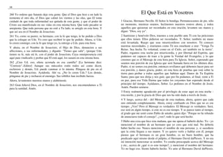 48
260 Yo ordeno que Satanás deje esta gente. Que el Dios que hizo a un lado la
tormenta el otro día, el Dios que calmó los vientos y las olas, que El tome
cuidado de que toda enfermedad sea quitada de esta gente, y que el poder de
Cristo sea manifestado en sus vidas en esta misma hora. Que todo pecador se
arrepienta. Que toda persona que no esté a Tu lado, se arregle en esta hora. Y
que así sea en el Nombre de Jesucristo.
261 Yo, como su pastor, su hermano, con la fe que tengo, le he pedido a Dios
que la coloque en Uds. Yo creo que recibiré lo que he pedido. Ahora, si Uds.
lo creen conmigo; con la fe que tengo yo, la entrego a Uds. para esta hora.
Y ahora, en el Nombre de Jesucristo, el Hijo de Dios, denuncien a sus
aflicciones, a sus enfermedades, y díganle: "Tienes que salir", (porque Uds.
tienen su fe, más mi fe, con el poder de Jesucristo, Cuya omnipresencia está
aquí para vindicarlo y probar que El está aquí, los sanará en esta misma hora.
262 ¿Cree Ud. eso, eñora acostada en esa camilla? [La hermana dice:
"Correcto".-Editor] Aunque sus músculos estén todos así como dicen,
esclerosis y demás, Ud. puede caminar si lo intenta. Póngase de pie en el
Nombre de Jesucristo. Ayúdenla. Ahí va. ¿No lo creen Uds.? Los demás,
pónganse de pie y rechacen al enemigo. Sus tobillos han recibido fuerza.
Ahora, levantemos nuestras manos y alabémosle.
263 Gran Jehová Dios, en el Nombre de Jesucristo, nos encomendamos a Ti
para la sanidad. Amén.
El Que Está en Vosotros
1 Gracias, Hermano Neville. El Señor le bendiga. Permanezcamos de pie, sólo
un momento, mientras oramos. Inclinemos nuestros rostros ahora, y todos
aquellos que quisieran ser recordados en esta oración, levanten sus manos y
digan: "Dios, soy yo".
2 Santísimo y benévolo Dios, traemos a este pueblo ante Ti con las peticiones
que ellos tienen. Ellos pidieron ser recordados. Y, Señor, también mi mano
está levantada. Ruego que seas misericordioso con nosotros. Tú conoces
nuestras necesidades, y oraríamos como Tú nos enseñaste a orar: "Venga Tu
Reino. Sea hecha Tu voluntad, como en el Cielo, así también en la tierra".
Padre, rogamos esta noche por misericordia, y por libertad del Espíritu, que
podamos ser capaces de traer a la gente la Verdad del Evangelio, y lo que
creemos que es el Mensaje de esta hora para Tu Iglesia. Señor, esperando que
seamos una porción de esa Iglesia que será llamada fuera en los últimos días.
Padre, si no somos esa porción, entonces revélanos qué debemos hacer para ser
esa porción, y danos gracia, poder, en esta hora de pruebas que está sobre la
tierra para probar a todos aquellos que habitan aquí. Danos de Tu Espíritu
Santo, para que nos dirija y nos guíe, que por fin podamos, al final, venir a Ti
en paz, para esa Vida Eterna que todos los creyentes han esperado desde el
principio del tiempo. Ayúdanos, Señor. Lo pedimos en el Nombre de Jesús.
Amén. Pueden sentarse.
3 Estoy realmente agradecido por el privilegio de estar aquí en esta noche -
esta noche, y por la gracia de Dios que nos ha sido dada a través de Jesús.
4 Y luego, acerca del - del Mensaje de esta mañana, ahora, quiero que cada
uno entienda completamente. Ahora, estoy confiando en Dios que no es ese
tiempo. ¿Ven? Pero el Mensaje es verdadero. El Mensaje es verdadero. Será,
eso será en algún tiempo, si este no es ese tiempo. Y se parece tanto al tiempo,
al grado que me sentí como Pablo de antaño, quien dijo: "Porque no he rehuido
de anunciaros todo el consejo", ¿ven?, todo lo que será hecho.
5 Hubo una cosa que hice esta mañana, que me apena el haberlo dicho. Yo - yo
mencioné el nombre de un hermano que yo creo que está mal. No debería
haber hecho eso. Nunca menciono el nombre de una persona; y, si sucediera
que la cinta llegara a sus manos. Y yo quiero verlo y hablar con él, porque
pienso que el hermano es un gran hombre, es un buen hombre, que ha
predicado aquí mismo desde el púlpito, el Hermano David duPlessis. Y no era
mi intención mencionar su nombre. Yo estaba preocupado acerca del Mensaje
y etc., acerca de ¿qué si es este tiempo?, y mencioné el nombre del hermano.
Yo no hago eso. Siento haberlo hecho. Yo amo al Hermano David duPlessis.
 
