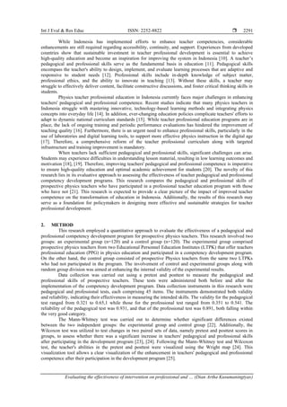 Evaluating the effectiveness of intervention on professional and ...
