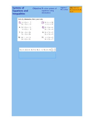 6-3 Solving Systems - Elimination.pdf