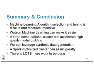 Practical Large Scale Experiences with Spark 2.0 Machine Learning ...